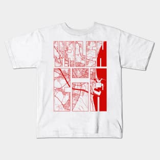 Valencia, Spain City Map Typography - Oriental Kids T-Shirt